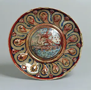Earthenware: Dish. Italian majolica