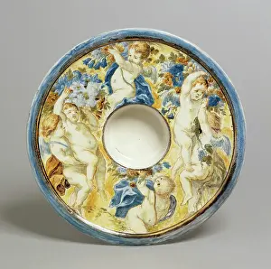 Earthenware: Dish. Italian majolica