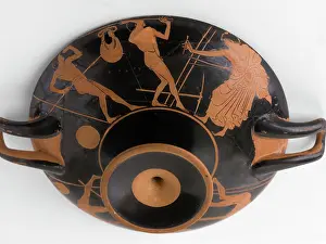Kylix: Dish with red figures (kylix)