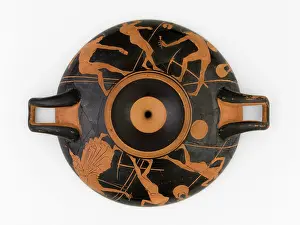 Kylix: Dish with red figures (kylix)