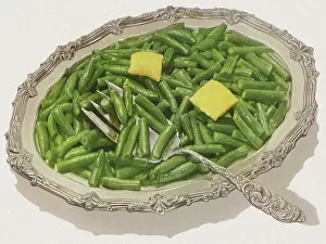 Beverages: Dish of String Beans