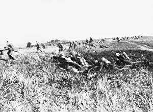 Dismounted: Dismounted German cavalry WWI