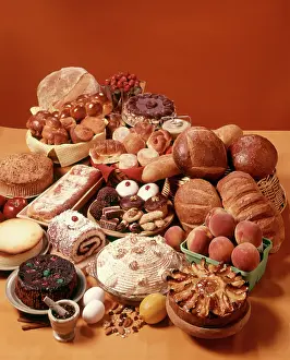 Tart: Display Arrangement Pastry and Bread Items Ingredients Bre