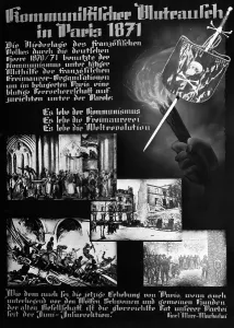 Explains: Display board of an anti-Bolshevik exhibition, 1937