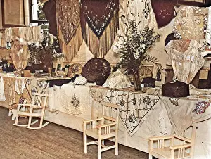 Cushions: Display of homemade arts and crafts