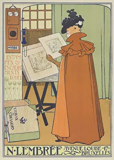 Neo Impressionism: Displays of N. Lembrse Prints and Art Frames
