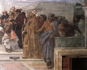Sixtus: Disputa, Lower Right, by Raphael