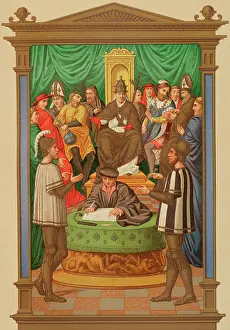 Catholics: Dispute between two knights about the Immaculate