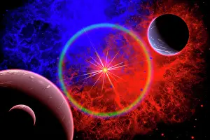 Multi Colored: A distant alien star system