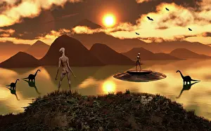 Overlooking: A distant alien world where reptoids are the dominant ?