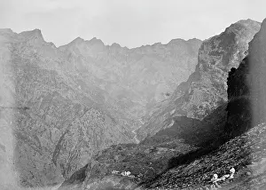 Tenerife: Distant view down gorge, c. 1870