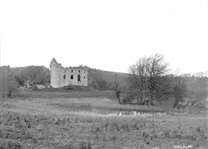 Fermanagh: Distant view of Monea castle, Fermanagh