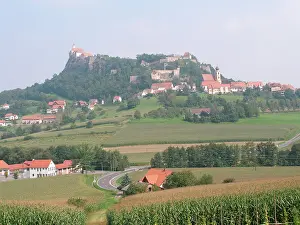 Steiermark: Distant view of Riegersburg Castle, Styria, Austria