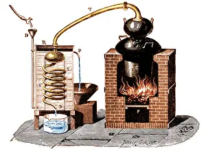 Refining: Distillation By Means of A Metallic Still, 1892