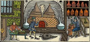 Distillation: Distillation, Middle Ages