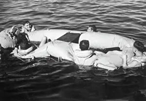 Inflatable: Distress drill by German airmen, 1941