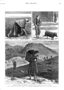 Peat: The distress in the west of Ireland, 1880