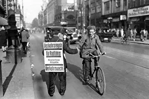 Laws: Distribution of new traffic laws to cyclists, 1929