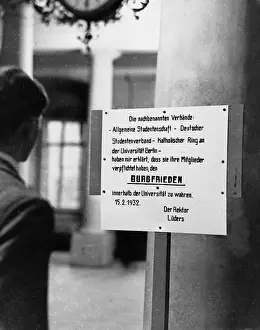 Maintain: Disturbances at the University in Berlin, 1932