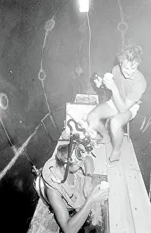 Flops: Divers inside underwater house off the coast of Malta