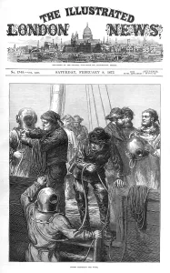 Northfleet: Divers preparing for work, Northfleet disaster