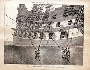 Bethell: Divers repairing the bottom of a ship at anchor