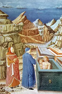 Guglielmo: The Divine Comedy. Dante and Virgil in Hell. Folio 25 r. 148
