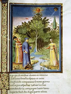Guglielmo: The Divine Comedy. Dante and Virgil in Purgatory. Folio 177