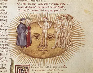 Theologians: The Divine Comedy. s.XIV. Dante and Beatrice