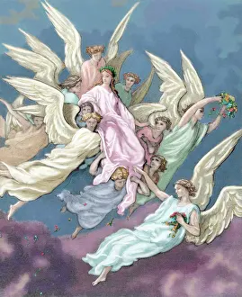 Beatrice: Divine Comedy. Thirtieth Canto of the Purgatory. Appearance