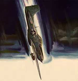 Hurling: Diving P-51 Mustang