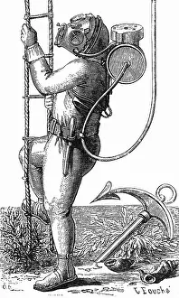Happen: Diving Suit circa 1875