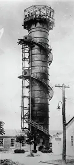 Juli: The diving tower in New London for