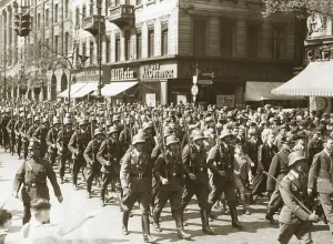 Refoundation: A division of the Luftwaffe marching through Berlin, 193