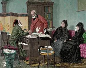 1877: Divorce. by Ballarin, 1877