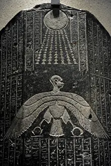 Sarcophagus: Djehapimu sarcophagus lid. Egypt