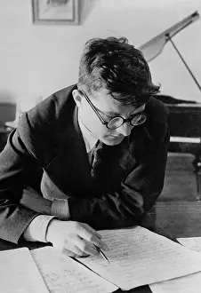 1 Person: Dmitri Shostakovich, Russian composer, studying