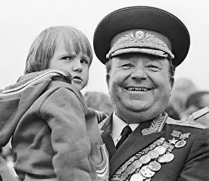 Granddaughter: Dmitry Koveshnikov and his granddaughter, 1979