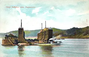 Submersible: The dock for the icebreakers, Lake Baikal