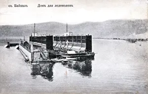 Submersible: The dock for the icebreakers, Lake Baikal
