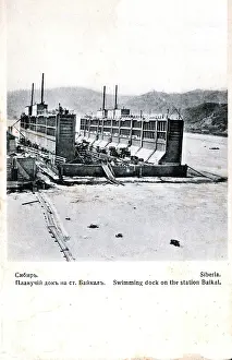 The dock for the icebreakers, Lake Baikal