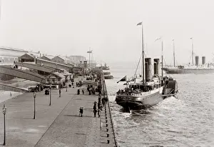 The dock at the port of Liverpool, England