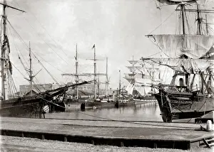 Adelaide: Docks at Adelaide, Australia, circa 1880