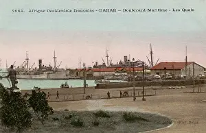 Boulevard: Docks at the Boulevard Maritime in Dakar, Senegal