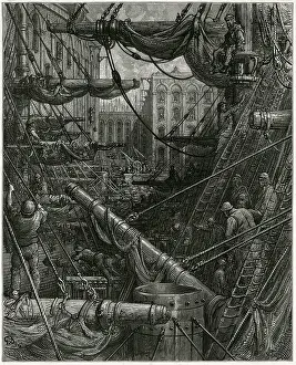 Chaotic: Docks in London 1870