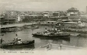 Suez: Docks of the Suez Canal in Port Said, Egypt