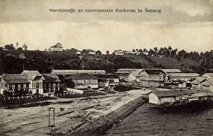Sumatra: Dockside offices, Sabang, Sumatra, Indonesia