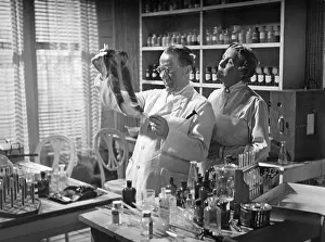 Lungs: Doctor and nurse, 1930s