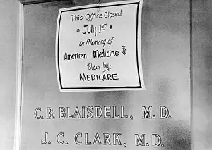 Asbury: Doctor protesting the new Medicare program. ?