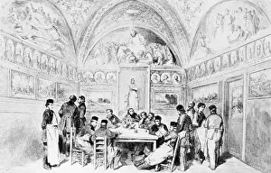 Illustrates: Doctors in the Berlin Charite, 1859